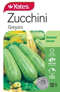 ZUCCHINI GREYZINI HYBRID SEED PACKET